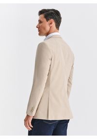 Pako Lorente - PAKO LORENTE – Beżowa marynarka męska. Kolor: szary, brązowy, beżowy. Materiał: wiskoza, poliester, elastan. Sezon: jesień #4