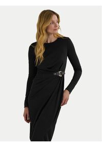 Lauren Ralph Lauren - LAUREN RALPH LAUREN Sukienka codzienna 250951397001 Brązowy Slim Fit. Okazja: na co dzień. Kolor: brązowy. Materiał: syntetyk. Typ sukienki: proste. Styl: casual #1