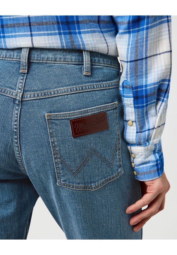Wrangler - MESKIE SPODNIE WRANGLER GREENSBORO STEEL SLATE 112371375