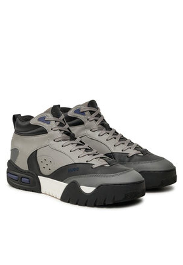 Hugo Sneakersy Kedge 50523969 Szary. Kolor: szary. Materiał: skóra