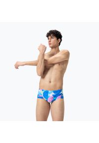 Bokserki pływackie męskie Speedo 13.5 cm Allover Training Club Brief. Kolor: niebieski