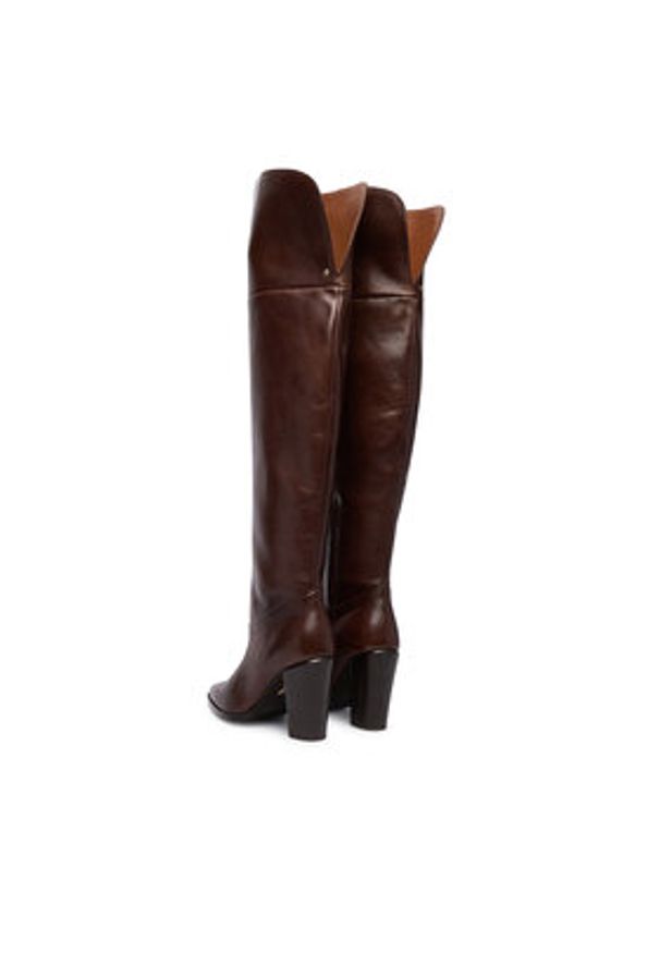 Bronx Kozaki 14410-V Brązowy. Kolor: brązowy. Materiał: skóra