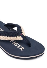 TOMMY HILFIGER - Tommy Hilfiger Japonki Crochet Summer FW0FW09417 Granatowy. Kolor: niebieski. Materiał: materiał #5