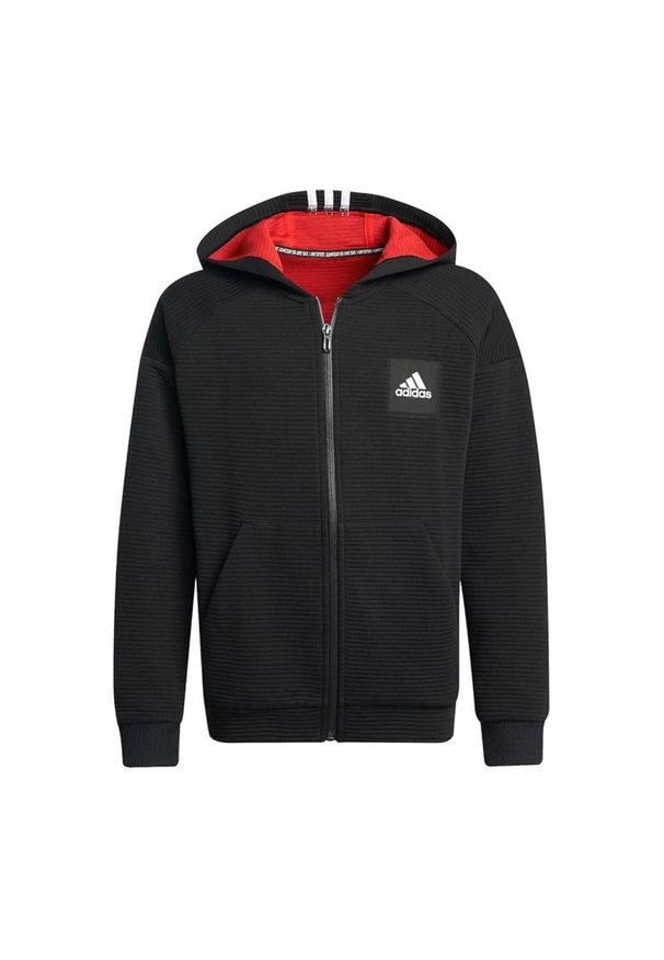 Bluza sportowa dziecięca Adidas Stadium. Kolor: czarny. Materiał: bawełna, poliester