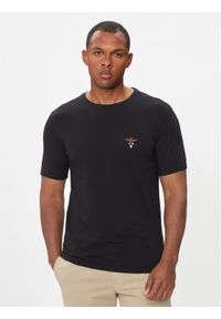 Aeronautica Militare T-Shirt AM1UTI001 Czarny Regular Fit. Kolor: czarny. Materiał: bawełna