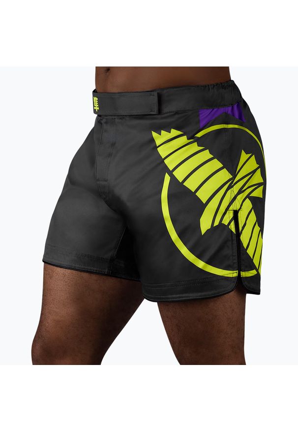 HAYABUSA - Spodenki treningowe męskie Hayabusa Icon Mid-Thigh MMA. Kolor: czarny