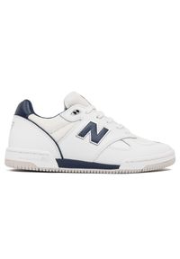 Buty męskie New Balance Numeric NM600TTN – białe. Kolor: biały. Materiał: guma, zamsz, dresówka, materiał. Szerokość cholewki: normalna. Sport: skateboard, fitness, bieganie