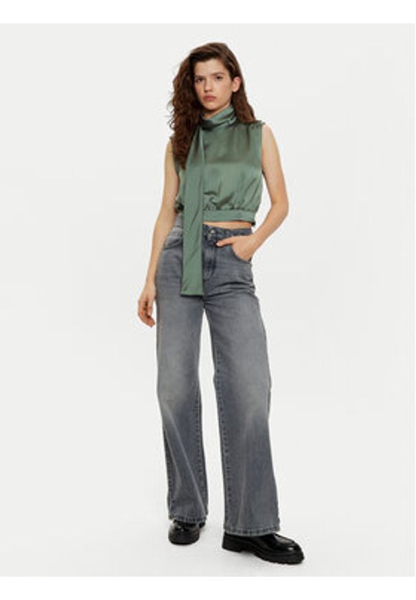 Hugo - HUGO Bluzka Canile-1 50530475 Zielony Regular Fit. Kolor: zielony. Materiał: syntetyk