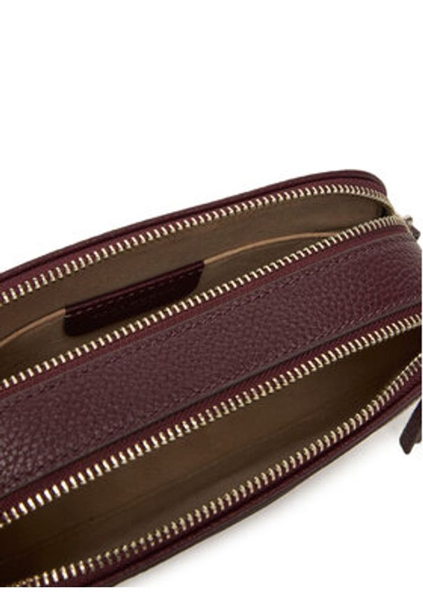 Tory Burch Torebka Mini Miller 171956 Bordowy. Kolor: czerwony. Materiał: skórzane