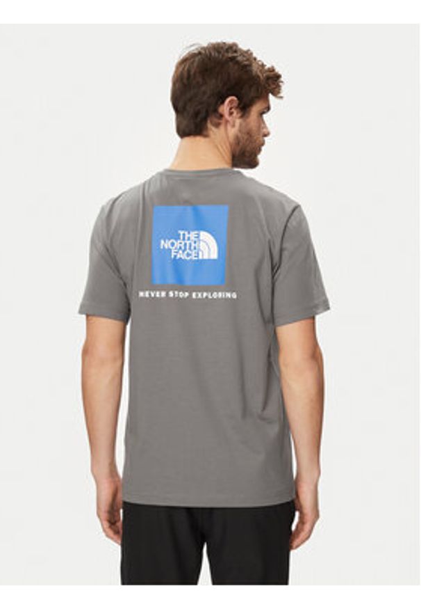 The North Face T-Shirt Redbox NF0A87NP Szary Regular Fit. Kolor: szary. Materiał: bawełna