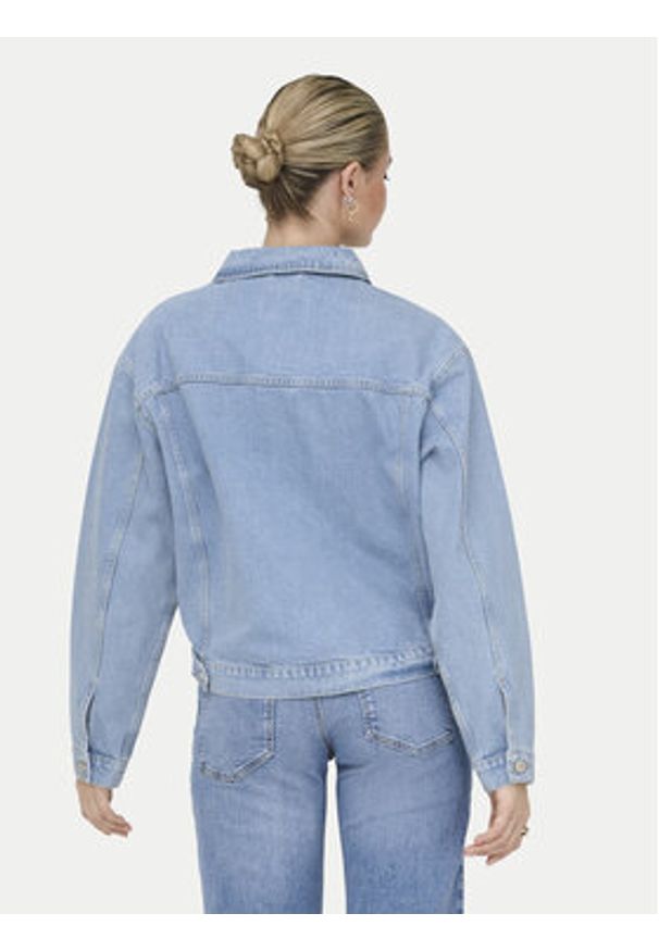 only - ONLY Kurtka jeansowa Harper 15363548 Niebieski Regular Fit. Kolor: niebieski. Materiał: bawełna