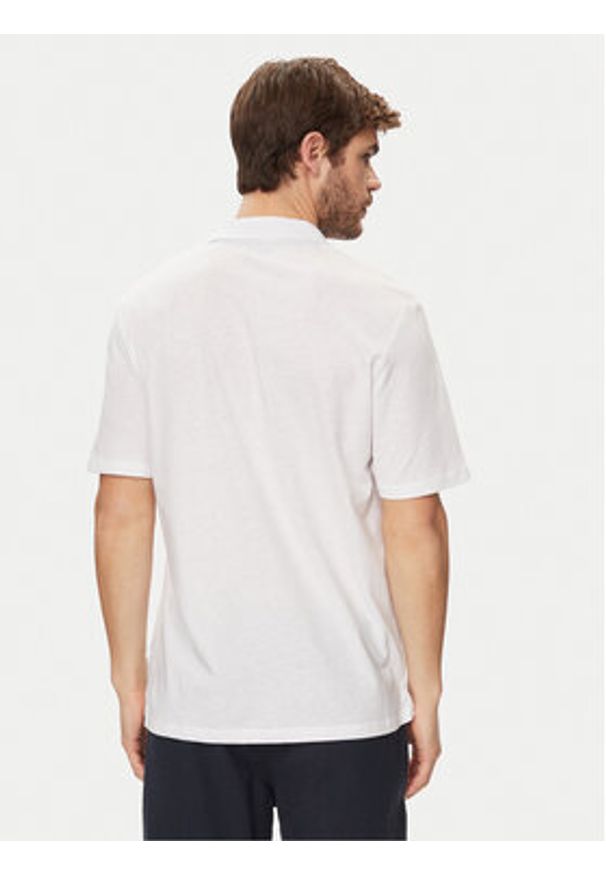 Jack & Jones - Jack&Jones Polo Summer 12246712 Biały Regular Fit. Typ kołnierza: polo. Kolor: biały. Materiał: bawełna