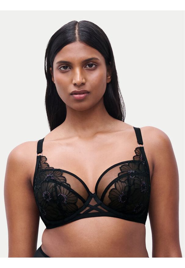Chantelle Biustonosz z fiszbiną Lush C22OM0 Czarny. Kolor: czarny. Materiał: syntetyk