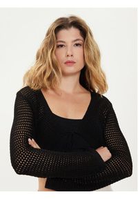 Vero Moda Kardigan Madera 10300292 Czarny Regular Fit. Kolor: czarny. Materiał: bawełna, syntetyk