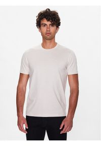 Calvin Klein T-Shirt Smooth K10K110589 Beżowy Regular Fit. Kolor: beżowy. Materiał: bawełna #1