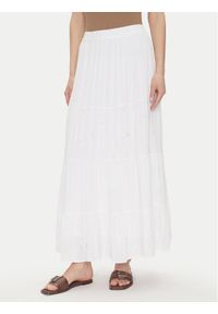 only - ONLY Spódnica maxi Chaira 15346834 Biały Regular Fit. Kolor: biały. Materiał: wiskoza