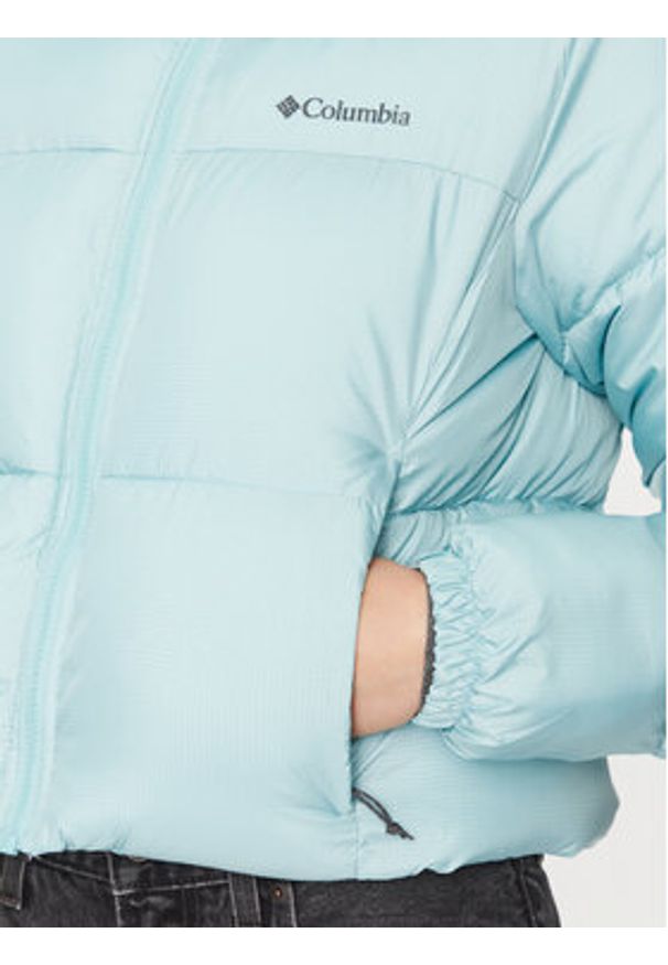 columbia - Columbia Kurtka zimowa Puffect™ Cropped Jacket Zielony Regular Fit. Kolor: zielony. Materiał: syntetyk. Sezon: zima