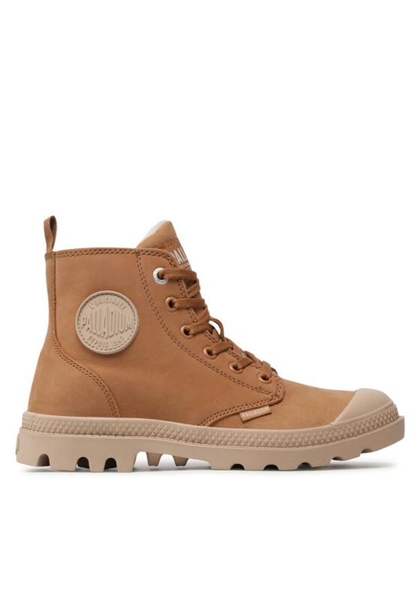 Palladium Trapery Pampa Hi Zip Wl 95982-252-M Brązowy. Kolor: brązowy. Materiał: skóra, nubuk