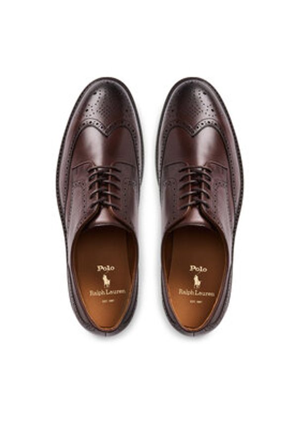 Polo Ralph Lauren Półbuty 803955640003 Brązowy. Kolor: brązowy. Materiał: skóra