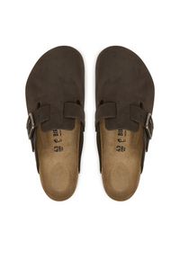Birkenstock Klapki Boston Wire Buckle 1032760 Brązowy ciemny. Kolor: brązowy. Materiał: nubuk, skóra #2