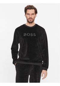 BOSS - Boss Bluza Velour 50485863 Czarny Regular Fit. Kolor: czarny. Materiał: bawełna #1
