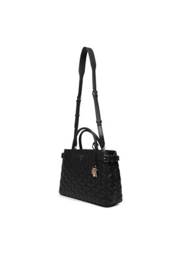 Guess Torebka Paisleigh HWQG9 883060 Czarny. Kolor: czarny. Materiał: skórzane
