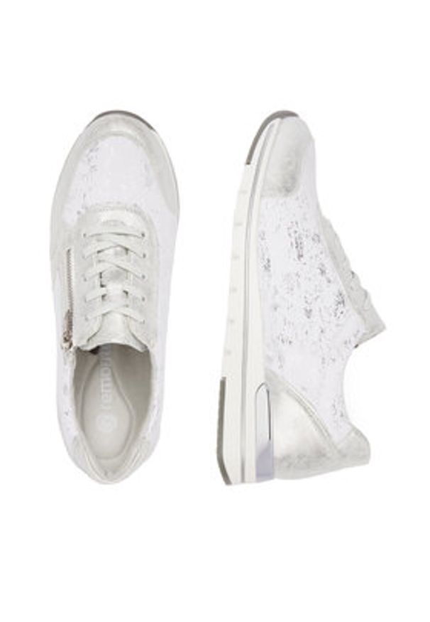 Remonte Sneakersy R6700-91 Srebrny. Kolor: srebrny. Materiał: materiał