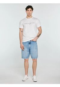 Big-Star - Szorty męskie jeansowe niebieskie Deneez 190. Okazja: na co dzień. Stan: podwyższony. Kolor: niebieski. Materiał: jeans. Styl: elegancki, klasyczny, vintage, casual #6