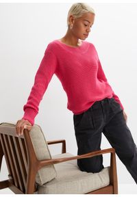 bonprix - Sweter. Kolor: różowy #1