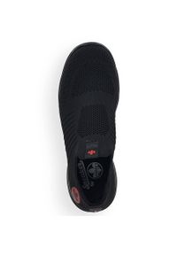 Komfortowe buty sportowe męskie wsuwane czarne Rieker B7365-00. Zapięcie: bez zapięcia. Kolor: czarny #5