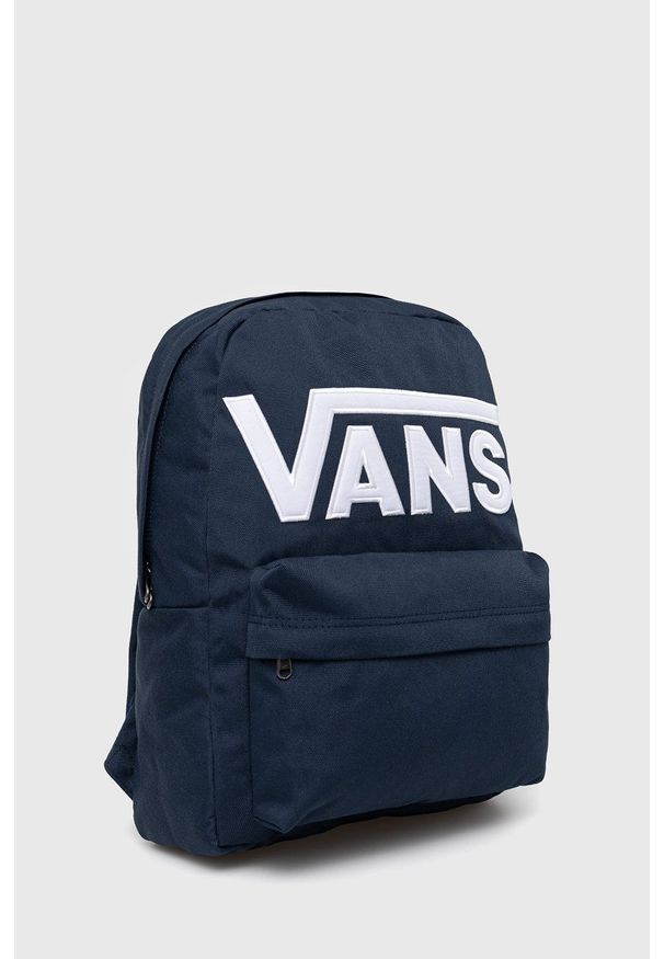 Vans - Plecak. Kolor: niebieski. Wzór: aplikacja