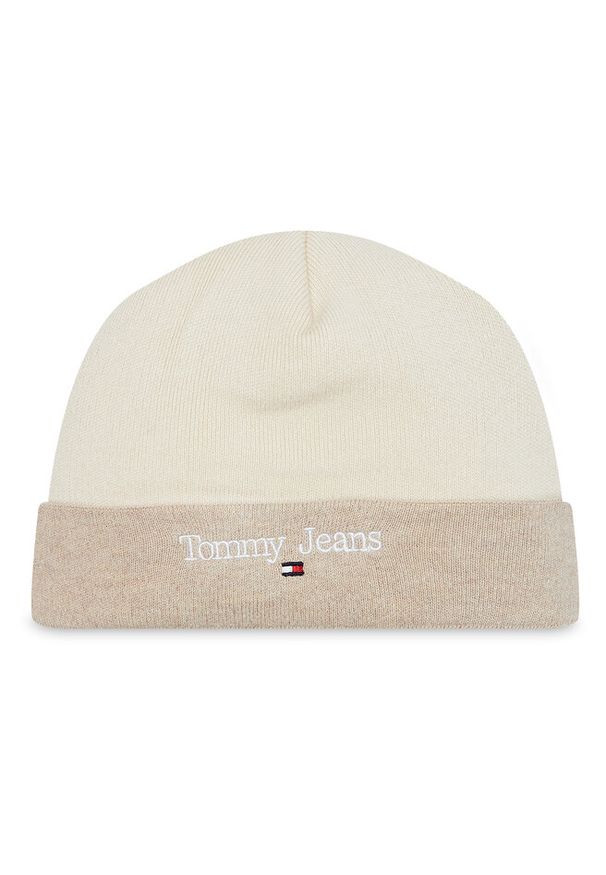Czapka Tommy Jeans. Kolor: beżowy. Styl: sportowy