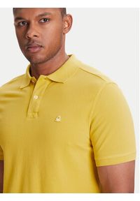 United Colors of Benetton - United Colors Of Benetton Polo 3089J3179 Żółty Regular Fit. Typ kołnierza: polo. Kolor: żółty. Materiał: bawełna #5