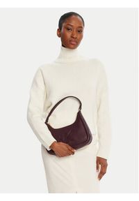 Calvin Klein Torebka Bold Ck Small Shoulder Bag LV04F3230G Bordowy. Kolor: czerwony. Materiał: skórzane #6