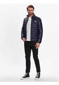 Karl Lagerfeld - KARL LAGERFELD Kurtka przejściowa 505022 500590 Granatowy Regular Fit. Typ kołnierza: dekolt w karo. Kolor: niebieski. Materiał: syntetyk #6