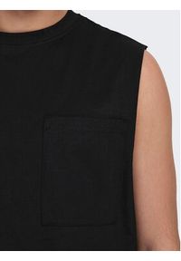 Only & Sons Tank top Fred 22025300 Czarny Relaxed Fit. Kolor: czarny. Materiał: bawełna #5