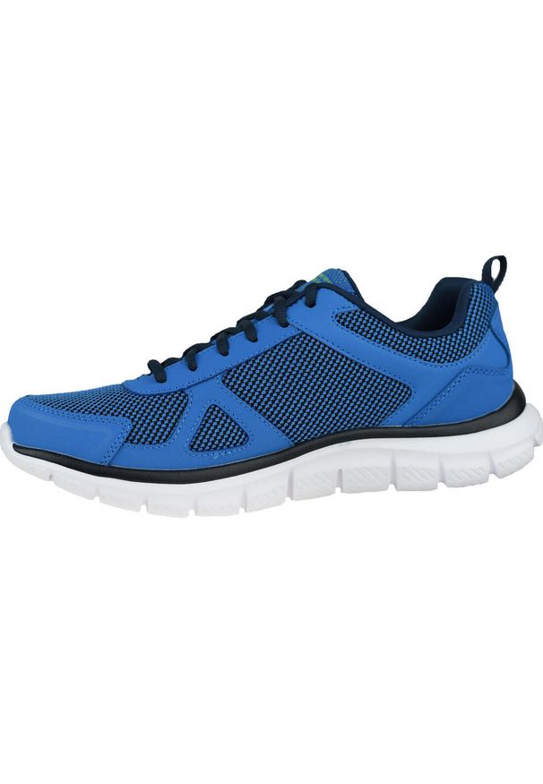 skechers - Buty treningowe męskie, Skechers Track-Bucolo. Kolor: niebieski. Materiał: tkanina, materiał, skóra, syntetyk