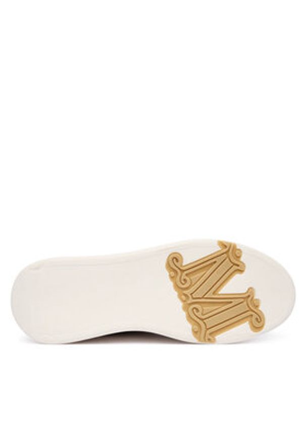Max Mara Sneakersy Maxiws 2524766032650 Beżowy. Kolor: beżowy. Materiał: wełna