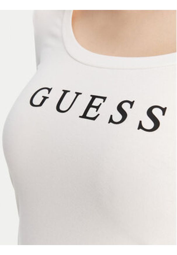 Guess Bluzka O5RI00 KBBU1 Biały Regular Fit. Kolor: biały. Materiał: bawełna