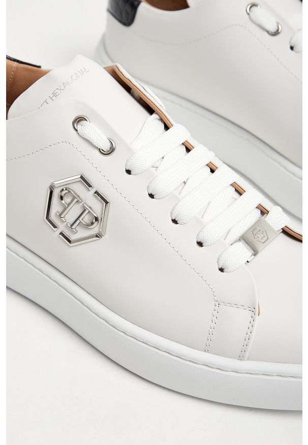 Philipp Plein - Sneakersy męskie skórzane PHILIPP PLEIN. Materiał: skóra