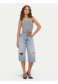 only - ONLY Szorty jeansowe Cobain 15349183 Niebieski Loose Fit. Kolor: niebieski. Materiał: bawełna #4