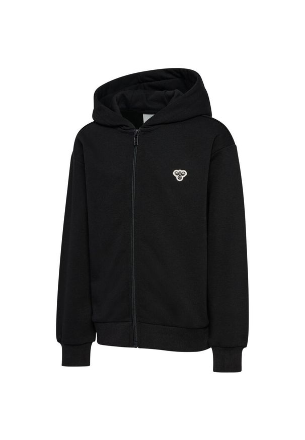 Dziecięca bluza z kapturem zapinana na zamek Hummel Bee Loose. Typ kołnierza: kaptur. Kolor: czarny