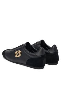 Love Moschino - LOVE MOSCHINO Sneakersy JA10121G1OIK100A Czarny. Kolor: czarny. Materiał: skóra #4