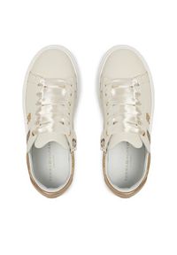 TOMMY HILFIGER - Tommy Hilfiger Sneakersy Low Cut Lace UP T4A9-33935-1281X024 Biały. Kolor: biały. Materiał: skóra #5