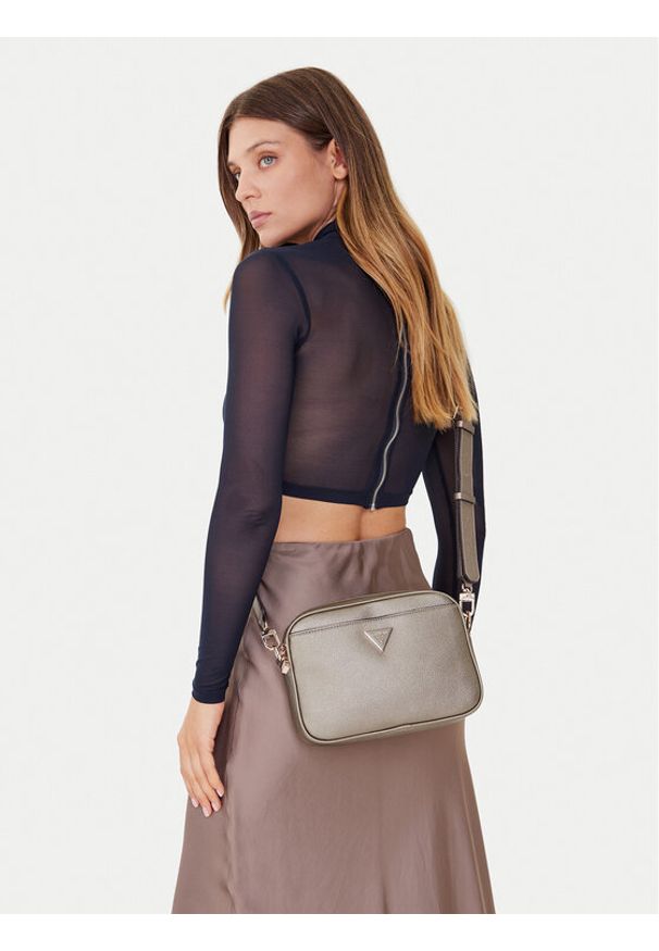 Guess Torebka Meridian II HWBG69 74140 Złoty. Kolor: złoty. Materiał: skórzane