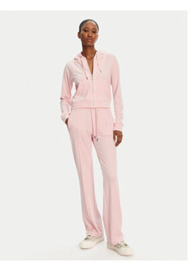 Juicy Couture Bluza Madison JCWA122001 Różowy Slim Fit. Kolor: różowy. Materiał: syntetyk