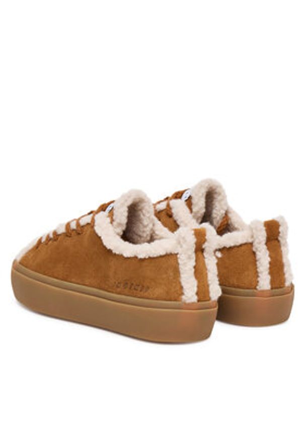 Inuikii Sneakersy Shearling Low 1001.001.0242 Brązowy. Kolor: brązowy. Materiał: zamsz, skóra
