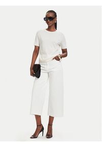 Patrizia Pepe T-Shirt 2M4542/J419-W417 Kremowy Regular Fit. Kolor: kremowy. Materiał: bawełna #4