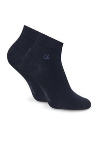 Calvin Klein Zestaw 3 par niskich skarpet męskich 701234209 Granatowy. Kolor: niebieski. Materiał: materiał, bawełna #4