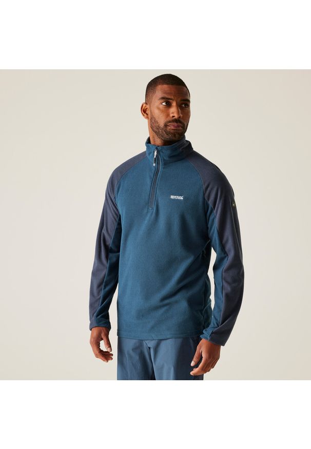 Elson II Regatta męski turystyczny polar. Kolor: niebieski. Materiał: polar. Sport: turystyka piesza